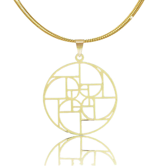 Circle Fibonacci Necklace