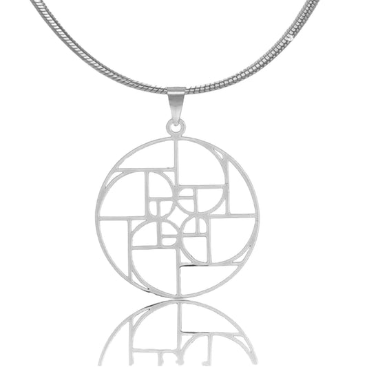 Circle Fibonacci Necklace