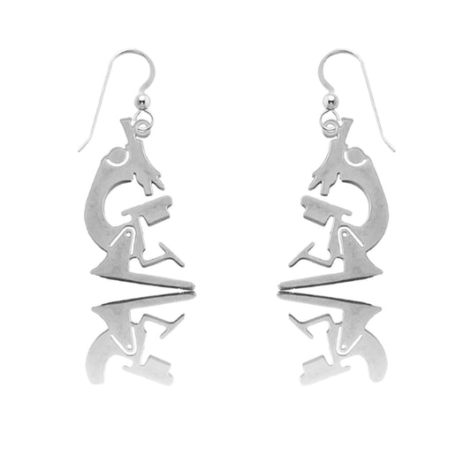 Microscope Earrings