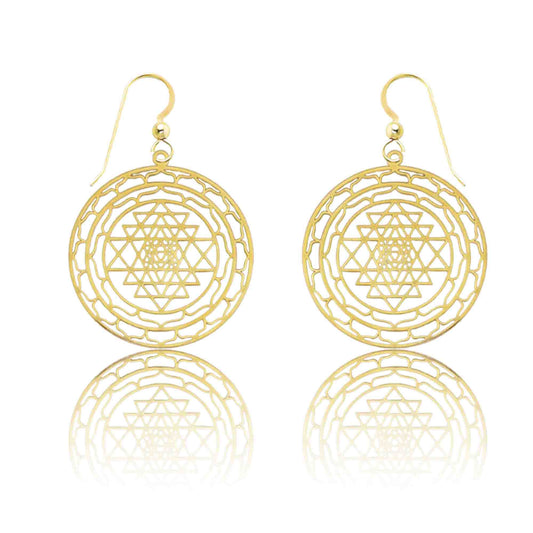 Sri Yantra Earrings